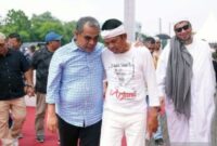 Caption Sekjen DPP Partai Gerindra Ahmad Muzani dan Dedi Mulyadi.(ist)